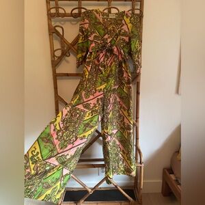 Vintage Dela-Ann 70’s Silk Paisley Jumpsuit